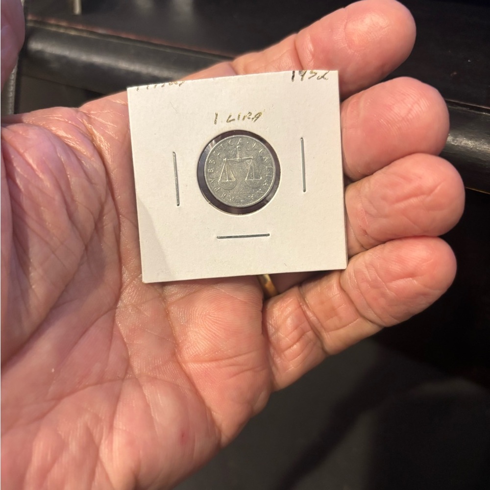 Year1952 Italy 1 Lira